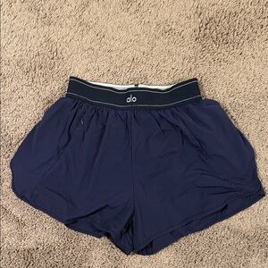 ALO Yoga Navy Athletic Shorts